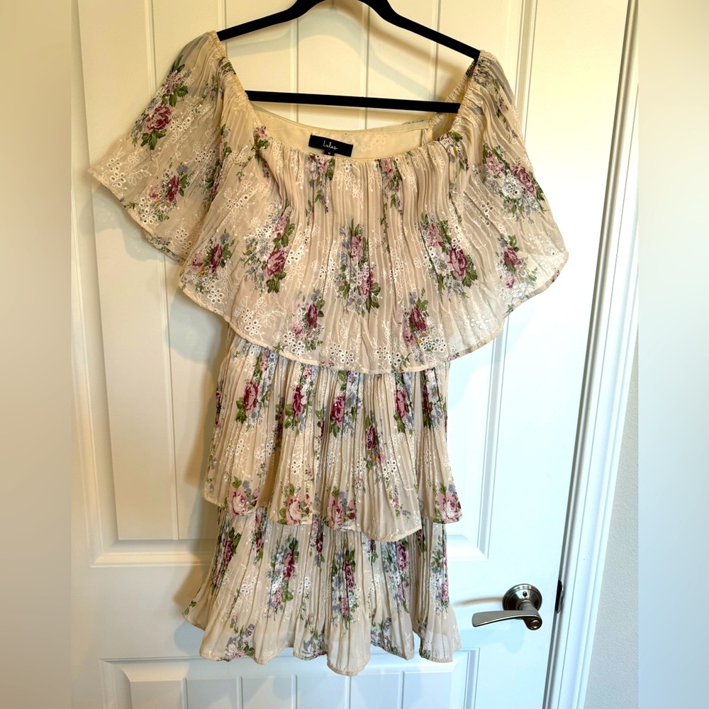 Lulu’s Off the Shoulder floral dress